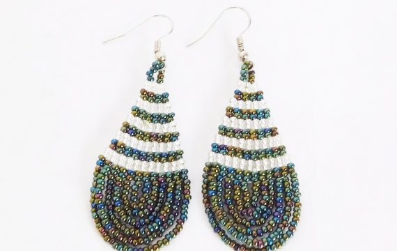 LUNGI TEARDROP EARRINGS- LARGE