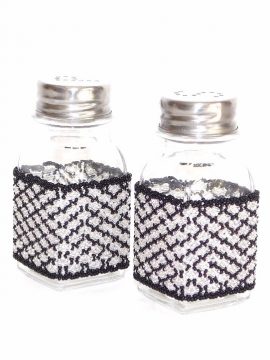 BEADED SALT & PEPPER SET