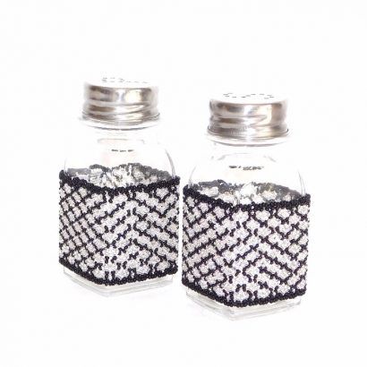 BEADED SALT & PEPPER SET