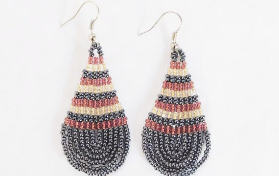 LUNGI TEARDROP EARRINGS- LARGE