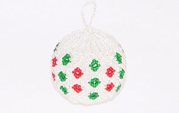 BEADED CHRISTMAS BAUBLE