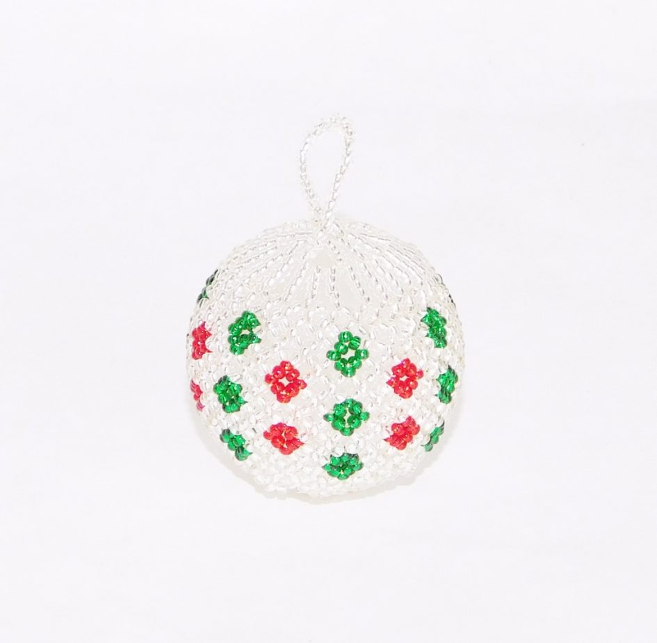 BEADED CHRISTMAS BAUBLE