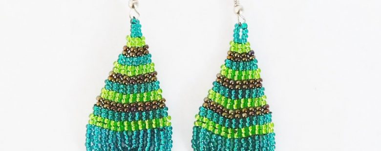 LUNGI TEARDROP EARRINGS- LARGE