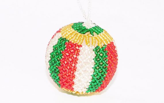 BEADED CHRISTMAS BAUBLE