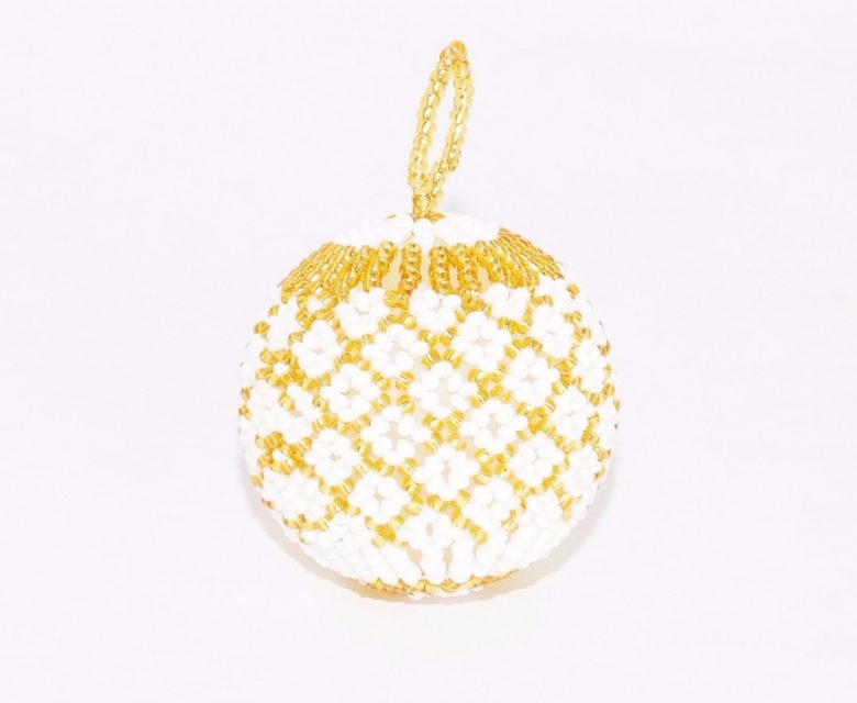 BEADED CHRISTMAS BAUBLE